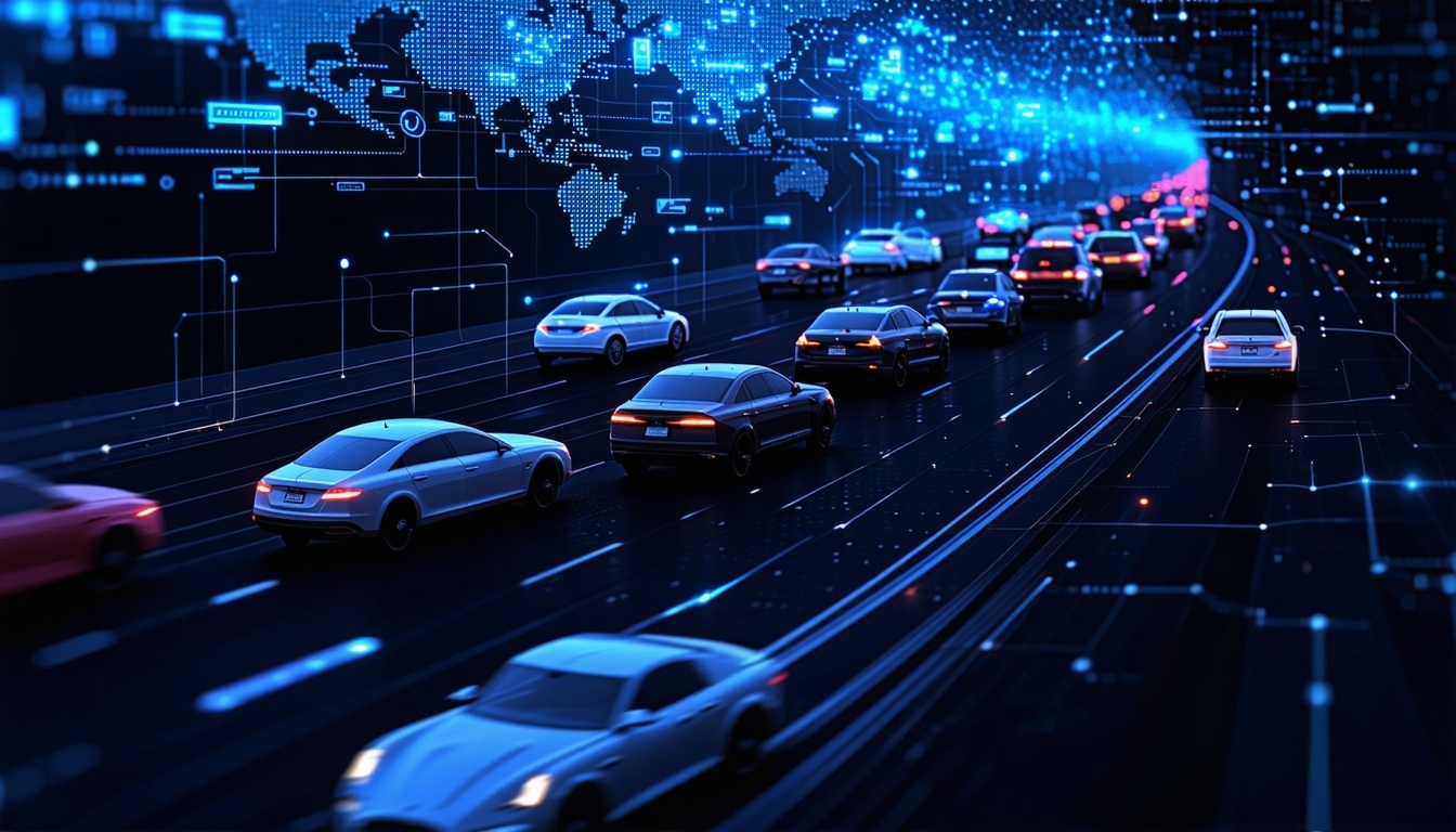 abstract image of dark web traffic